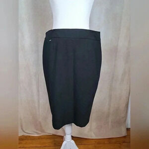Calvin Klein Classic Suits Pencil Skirt Black Size 10 Women's